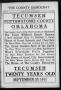 Newspaper: The County Democrat (Tecumseh, Okla.), Vol. 28, No. 4, Ed. 1 Friday, …