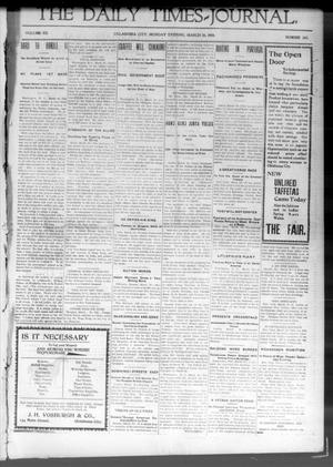 Primary view of object titled 'The Daily Times-Journal. (Oklahoma City, Okla. Terr.), Vol. 12, No. 265, Ed. 1 Monday, March 18, 1901'.