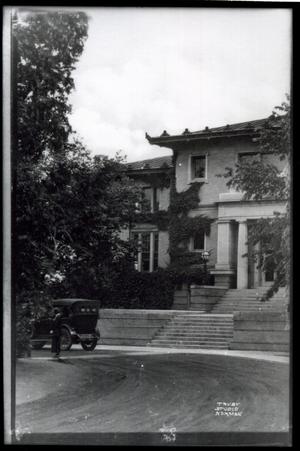 Primary view of object titled 'Front Steps of the Carnegie Building at the University of Oklahoma in Norman, Oklahoma'.