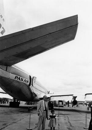 Pan American Boeing 707 at Civil Aeronautical Administration Center Opening