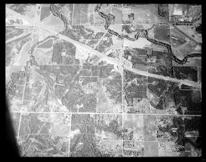 Aerial View of Construction of I-35