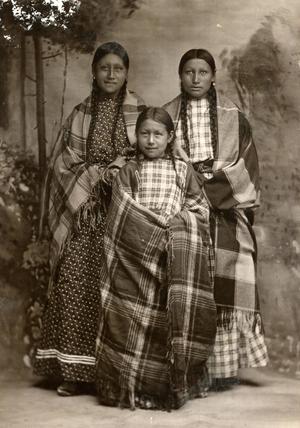 Portrait Photo of Three Cheyenne Women