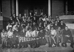 Primary view of object titled 'Periclean Literary Society at Phillips University'.