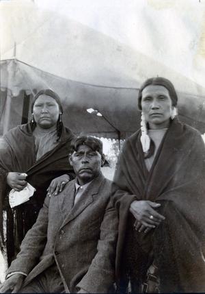 Kiowa Apache Headman and Wives