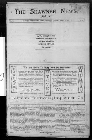 The Shawnee News. Daily. (Shawnee, Okla.), Vol. 1, No. 20, Ed. 1 Tuesday, March 1, 1898