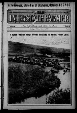 Primary view of object titled 'The Interstate Farmer (Muskogee, Okla.), Vol. 22, No. 7, Ed. 1 Friday, October 1, 1915'.