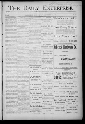 The Daily Enterprise. (Enid, Okla. Terr.), Vol. 1, No. 71, Ed. 1 Sunday, December 10, 1893