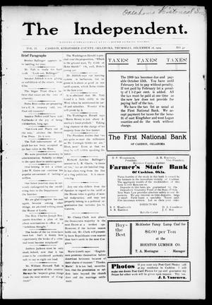 The Independent. (Cashion, Okla.), Vol. 2, No. 32, Ed. 1 Thursday, December 16, 1909