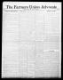 Thumbnail image of item number 1 in: 'The Farmers Union Advocate (Guthrie, Okla.), Vol. 1, No. 15, Ed. 1 Thursday, August 18, 1910'.