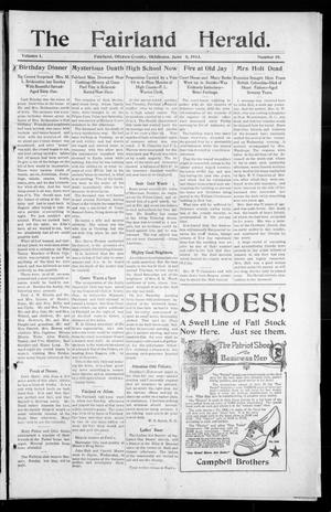 The Fairland Herald. (Fairland, Okla.), Vol. 1, No. 10, Ed. 1 Friday, June 6, 1913