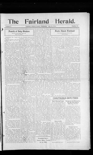 The Fairland Herald. (Fairland, Okla.), Vol. 1, No. 16, Ed. 1 Friday, July 18, 1913