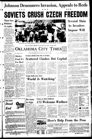 Primary view of object titled 'Oklahoma City Times (Oklahoma City, Okla.), Vol. 79, No. 158, Ed. 1 Wednesday, August 21, 1968'.