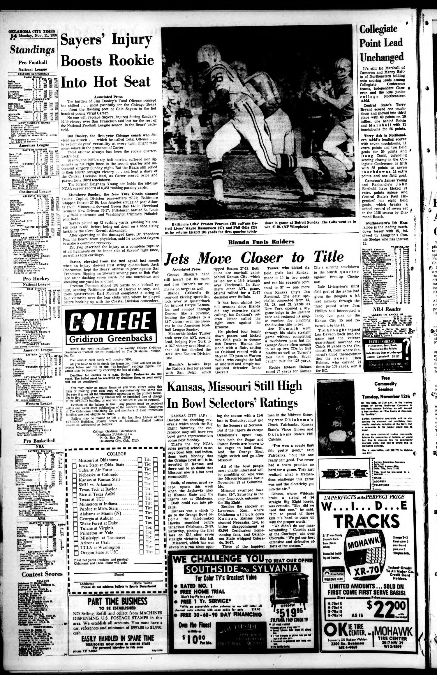 Oklahoma City Times (Oklahoma City, Okla.), Vol. 79, No. 228, Ed. 1 Monday, November 11, 1968
                                                
                                                    [Sequence #]: 32 of 42
                                                