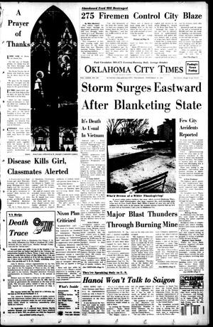 Primary view of object titled 'Oklahoma City Times (Oklahoma City, Okla.), Vol. 79, No. 243, Ed. 1 Thursday, November 28, 1968'.
