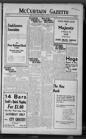 McCurtain Gazette (Idabel, Okla.), Vol. 15, No. 49, Ed. 1 Wednesday, August 10, 1921