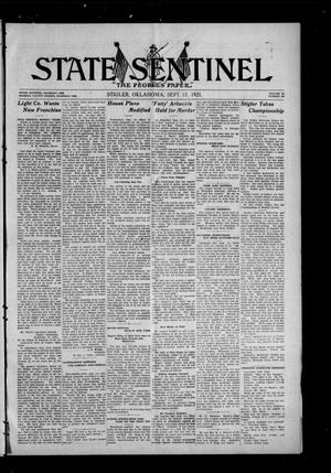 Primary view of object titled 'State Sentinel (Stigler, Okla.), Vol. 16, No. 22, Ed. 1 Thursday, September 15, 1921'.