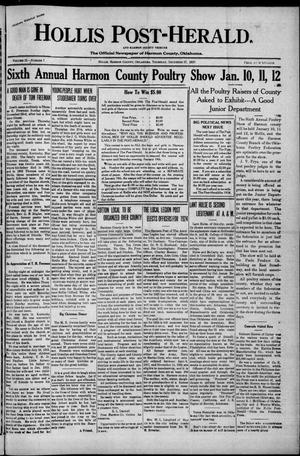 Hollis Post-Herald. And Harmon County Tribune (Hollis, Okla.), Vol. 21, No. 7, Ed. 1 Thursday, December 27, 1923