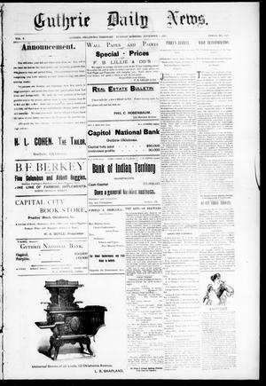 Guthrie Daily News. (Guthrie, Okla. Terr.), Vol. 5, No. 1329, Ed. 1 Tuesday, November 7, 1893