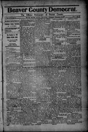 Beaver County Democrat. (Beaver, Okla.), Vol. 4, No. 25, Ed. 1 Thursday, November 18, 1909