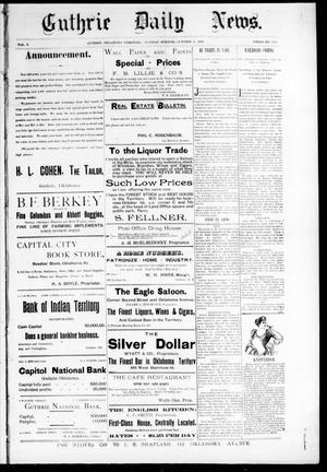 Guthrie Daily News. (Guthrie, Okla. Terr.), Vol. 5, No. 1311, Ed. 1 Tuesday, October 17, 1893
