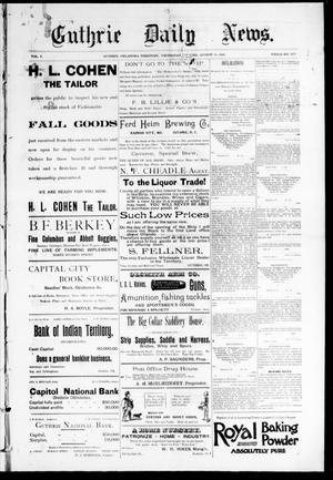 Guthrie Daily News. (Guthrie, Okla. Terr.), Vol. 5, No. 1270, Ed. 1 Wednesday, August 30, 1893