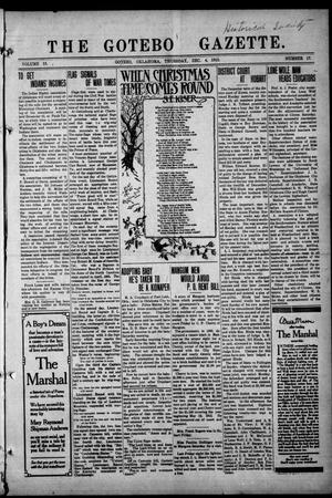 The Gotebo Gazette (Gotebo, Okla.), Vol. 13, No. 17, Ed. 1 Thursday, December 4, 1913