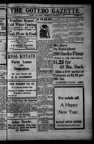 The Gotebo Gazette (Gotebo, Okla.), Vol. 21, No. 20, Ed. 1 Thursday, December 29, 1921