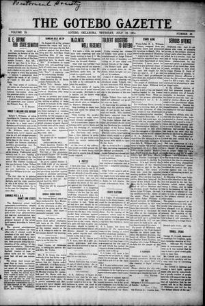 The Gotebo Gazette (Gotebo, Okla.), Vol. 13, No. 48, Ed. 1 Thursday, July 16, 1914
