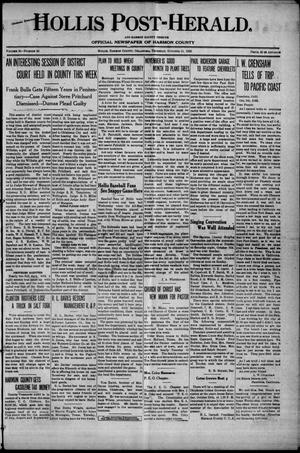 Hollis Post-Herald. And Harmon County Tribune (Hollis, Okla.), Vol. 20, No. 48, Ed. 1 Thursday, October 11, 1923