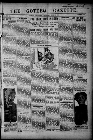 The Gotebo Gazette (Gotebo, Okla.), Vol. 12, No. 48, Ed. 1 Thursday, July 10, 1913