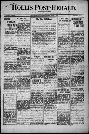 Hollis Post-Herald. And Harmon County Tribune (Hollis, Okla.), Vol. 21, No. 9, Ed. 1 Thursday, January 10, 1924