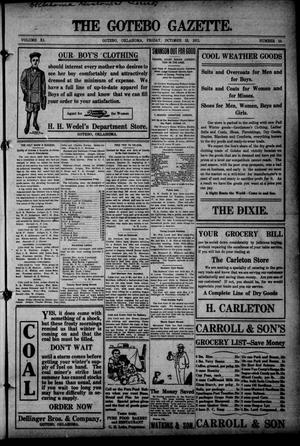 The Gotebo Gazette. (Gotebo, Okla.), Vol. 11, No. 10, Ed. 1 Friday, October 13, 1911