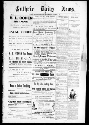 Guthrie Daily News. (Guthrie, Okla. Terr.), Vol. 5, No. 1272, Ed. 1 Friday, September 1, 1893