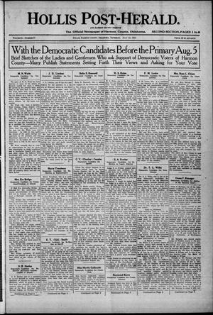 Hollis Post-Herald. And Harmon County Tribune (Hollis, Okla.), Vol. 21, No. 37, Ed. 2 Thursday, July 24, 1924