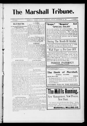 The Marshall Tribune. (Marshall, Okla.), Vol. 3, No. 23, Ed. 1 Friday, September 30, 1904