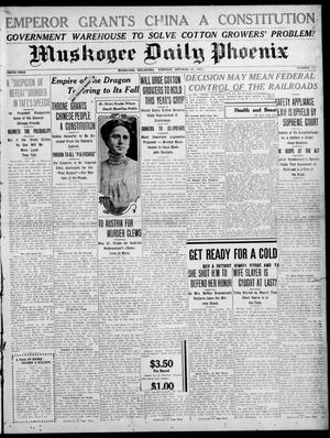 Muskogee Daily Phoenix (Muskogee, Oklahoma), Vol. 10, No. 267, Ed. 1 Tuesday, October 31, 1911