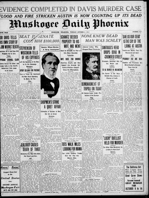 Muskogee Daily Phoenix (Muskogee, Oklahoma), Vol. 10, No. 243, Ed. 1 Tuesday, October 3, 1911