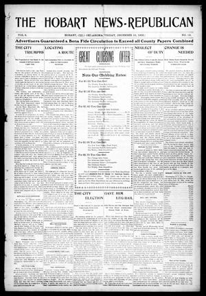 The Hobart News--Republican (Hobart, Okla.), Vol. 5, No. 19, Ed. 1 Friday, December 15, 1905