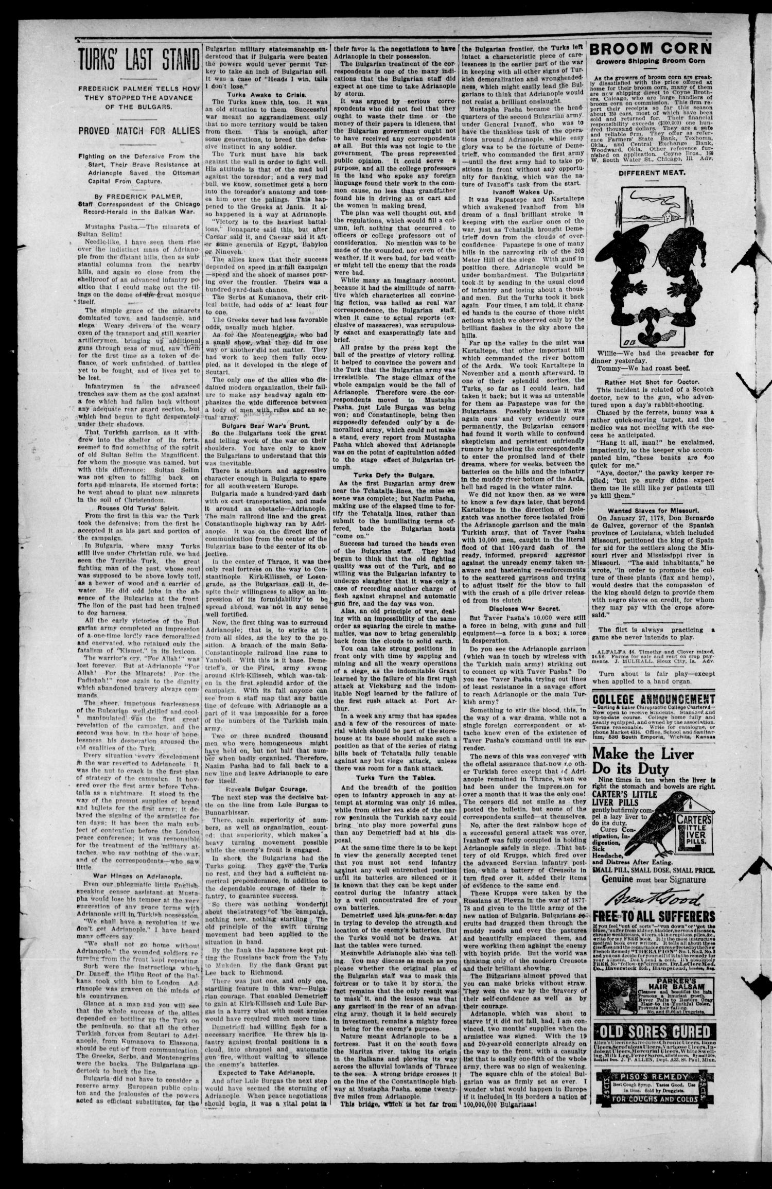 The Texhoma Times (Texhoma, Okla.), Vol. 10, No. 16, Ed. 1 Friday, January 3, 1913
                                                
                                                    [Sequence #]: 2 of 8
                                                