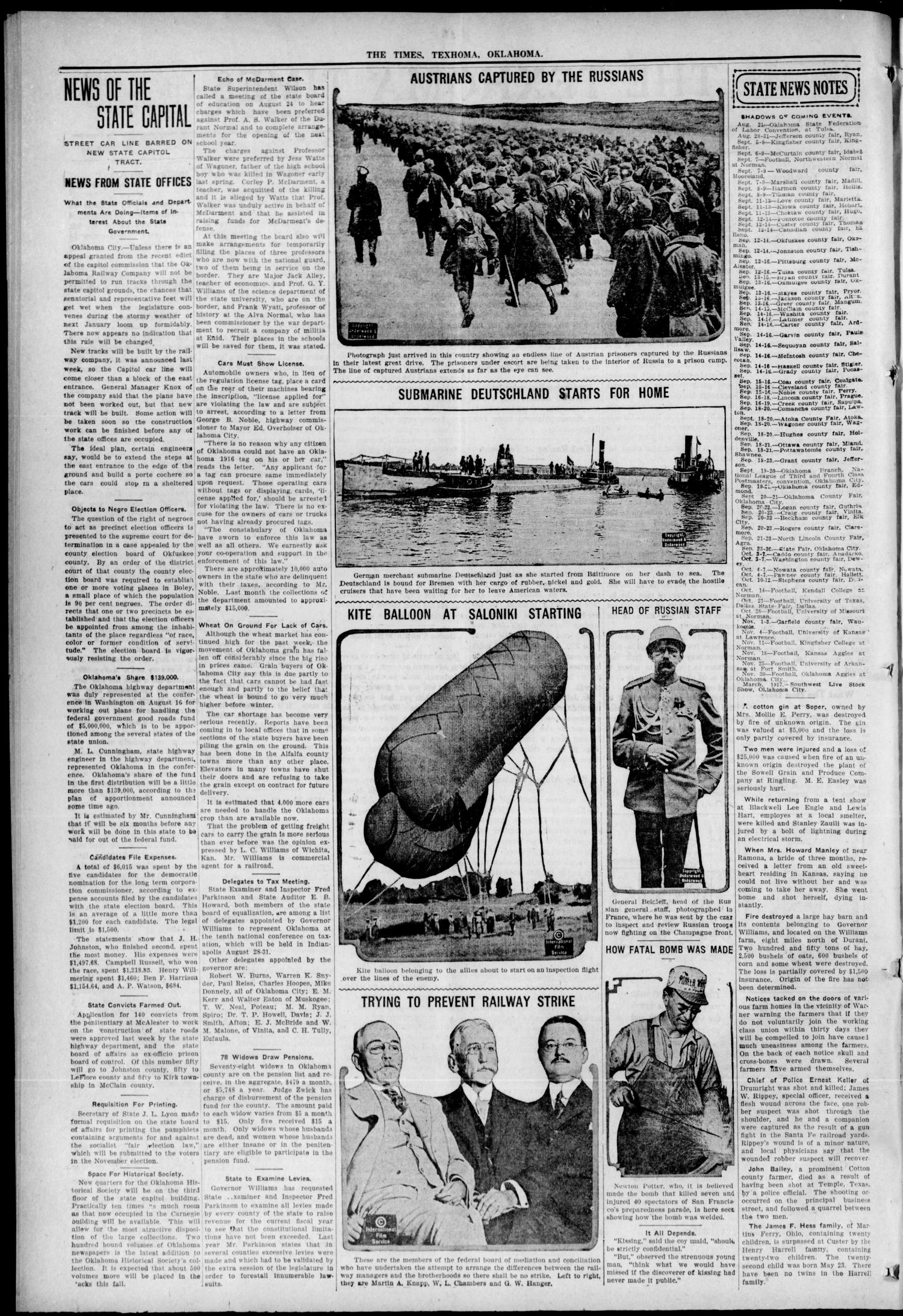 The Texhoma Times (Texhoma, Okla.), Vol. 13, No. 46, Ed. 1 Friday, August 18, 1916
                                                
                                                    [Sequence #]: 2 of 10
                                                