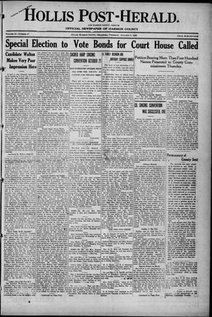 Hollis Post-Herald. And Harmon County Tribune (Hollis, Okla.), Vol. 19, No. 47, Ed. 1 Thursday, October 5, 1922