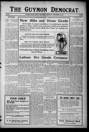Primary view of object titled 'The Guymon Democrat (Guymon, Okla.), Vol. 11, No. 35, Ed. 1 Thursday, September 13, 1917'.