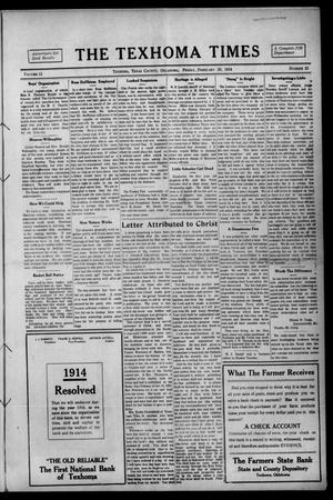 The Texhoma Times (Texhoma, Okla.), Vol. 11, No. 23, Ed. 1 Friday, February 20, 1914