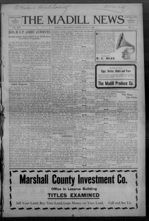 The Madill News (Madill, Okla.), Vol. 13, No. 41, Ed. 1 Friday, June 12, 1908