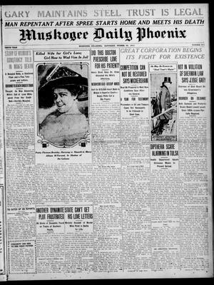 Muskogee Daily Phoenix (Muskogee, Oklahoma), Vol. 10, No. 265, Ed. 1 Saturday, October 28, 1911