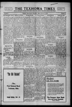 The Texhoma Times (Texhoma, Okla.), Vol. 12, No. 19, Ed. 1 Friday, January 29, 1915