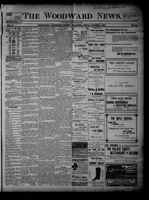 Primary view of object titled 'The Woodward News. (Woodward, Okla.), Vol. 4, No. 19, Ed. 1 Friday, October 1, 1897'.