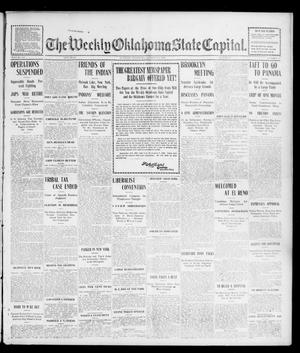 Primary view of object titled 'The Weekly Oklahoma State Capital. (Guthrie, Okla.), Vol. 16, No. 29, Ed. 1 Saturday, October 22, 1904'.