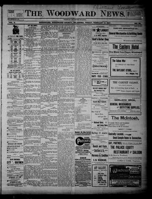 Primary view of object titled 'The Woodward News. (Woodward, Okla.), Vol. 3, No. 38, Ed. 1 Friday, February 12, 1897'.
