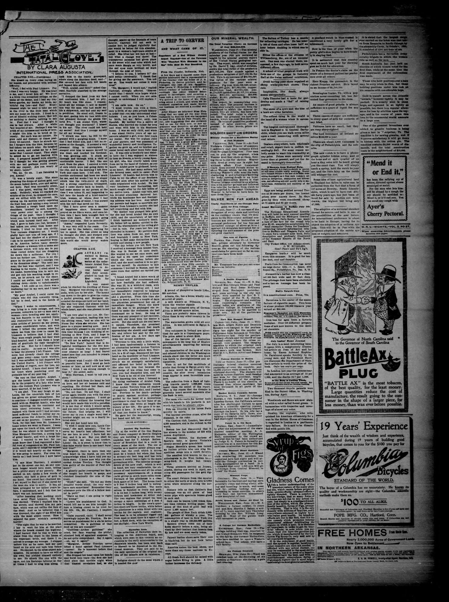The Woodward News. (Woodward, Okla.), Vol. 3, No. 6, Ed. 1 Friday, July 3, 1896
                                                
                                                    [Sequence #]: 3 of 4
                                                